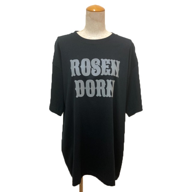 6.2oz ロゴプリントビッグTシャツ【ROSEN DORN 】BLACK