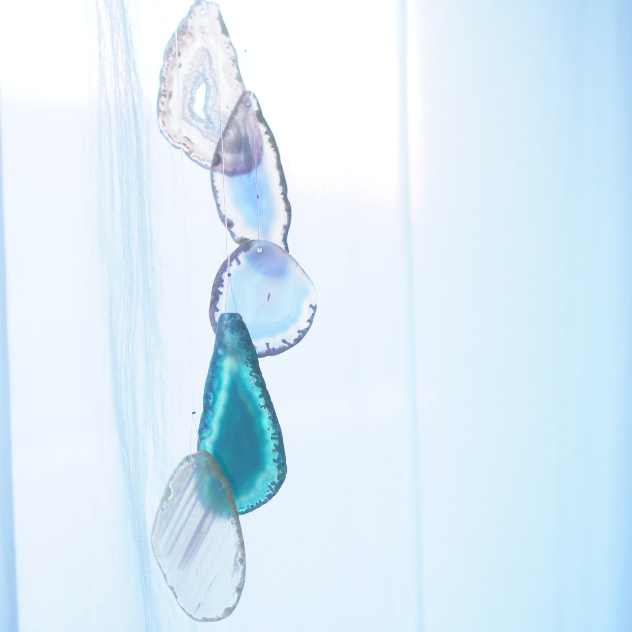 TSUKISHIGURE - アゲートヒーリングチャイム / Agate Sun Catcher Wind Chime 1041