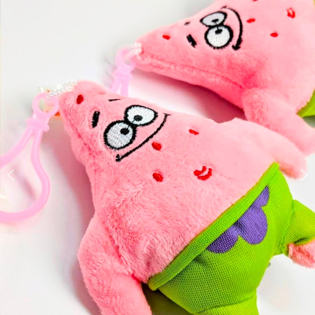 再入荷!【 SpongeBob SquarePants ( スポンジボブスクエアパンツ ) 】 スポンジボブ / パトリック ぬいぐるみキーホルダー / プラッシュキーホルダー 〚アメリカン雑貨 アメトイ〛