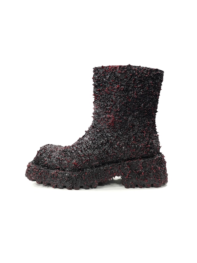 【PLANET STUDIO CUSTOM】Devil Skin Square Boots(Black Sapphire)