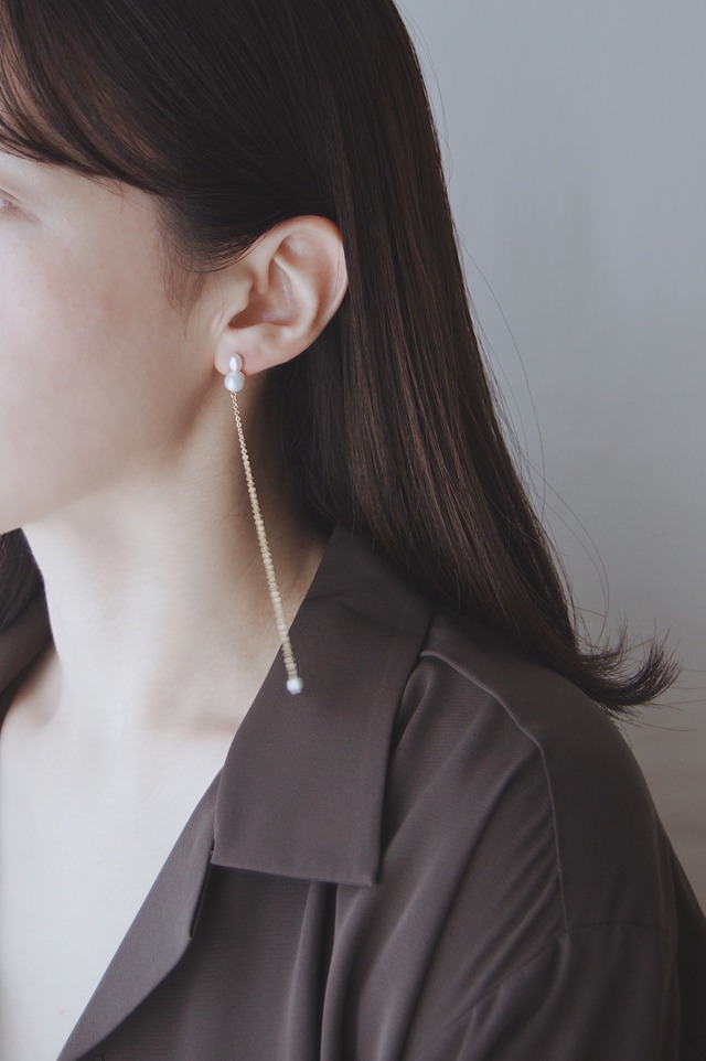 Freshwater Pearl Long Chain Earrings