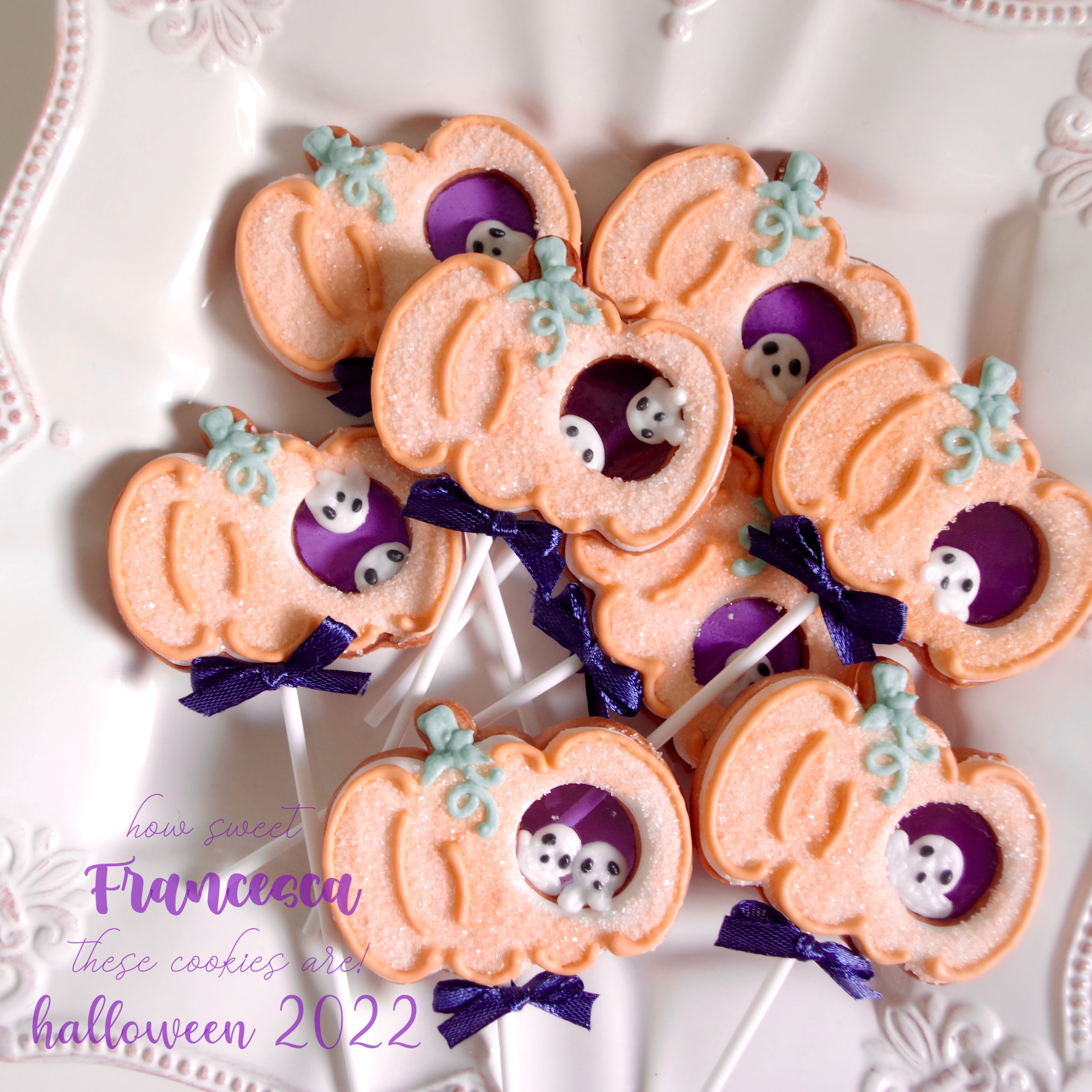 パンプキンステッキアイシングクッキー