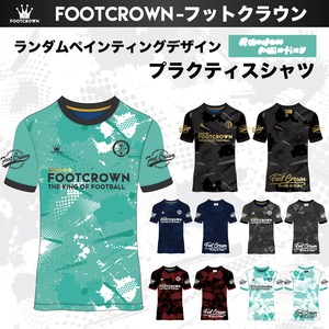 昇華プラクティスシャツ ランダムペインティングデザイン  半袖・長袖・ノースリーブ チームオーダー対応 130〜4XL