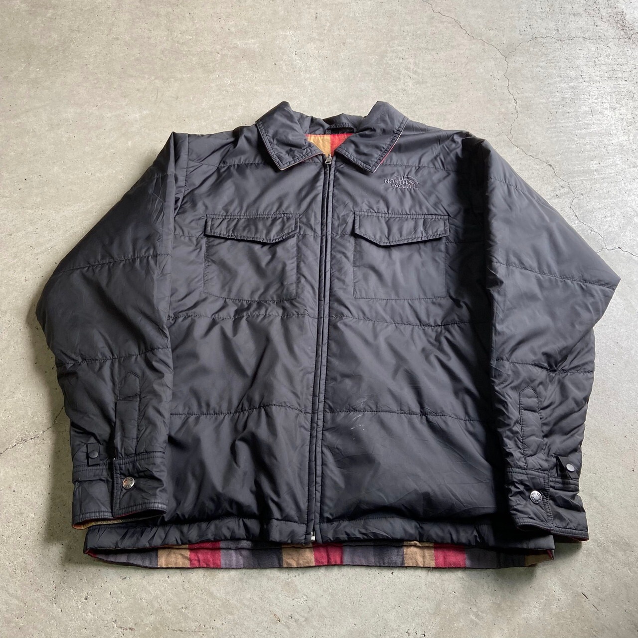 THE NORTH FACE ザ ノースフェイス リバーシブル チェック柄 シャツ 