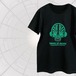 POWER OF MUSIC 4.6オンス Tシャツ 半袖　黒緑