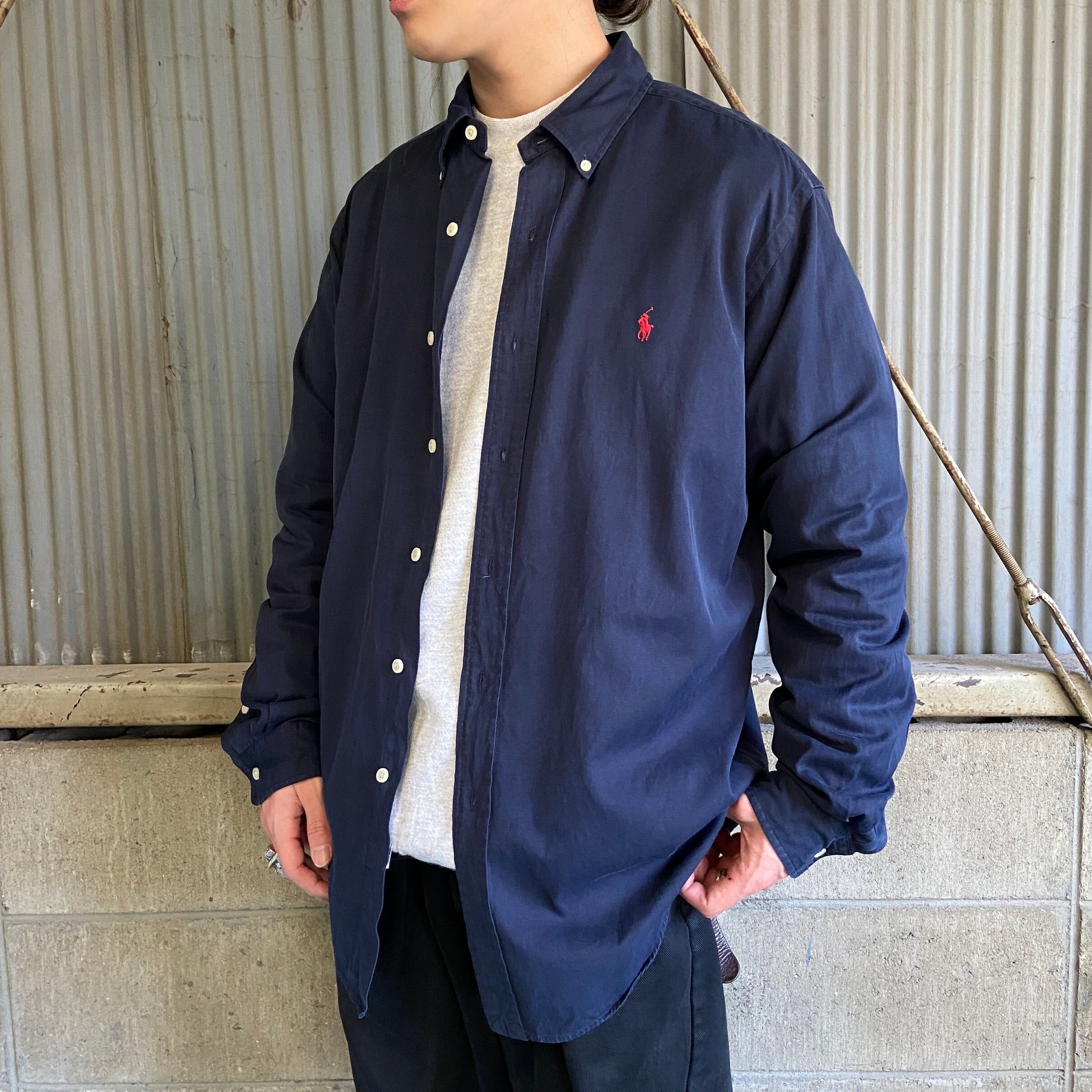 オールドラルフローレン CLASSIC FIT コットン×シルクシャツ