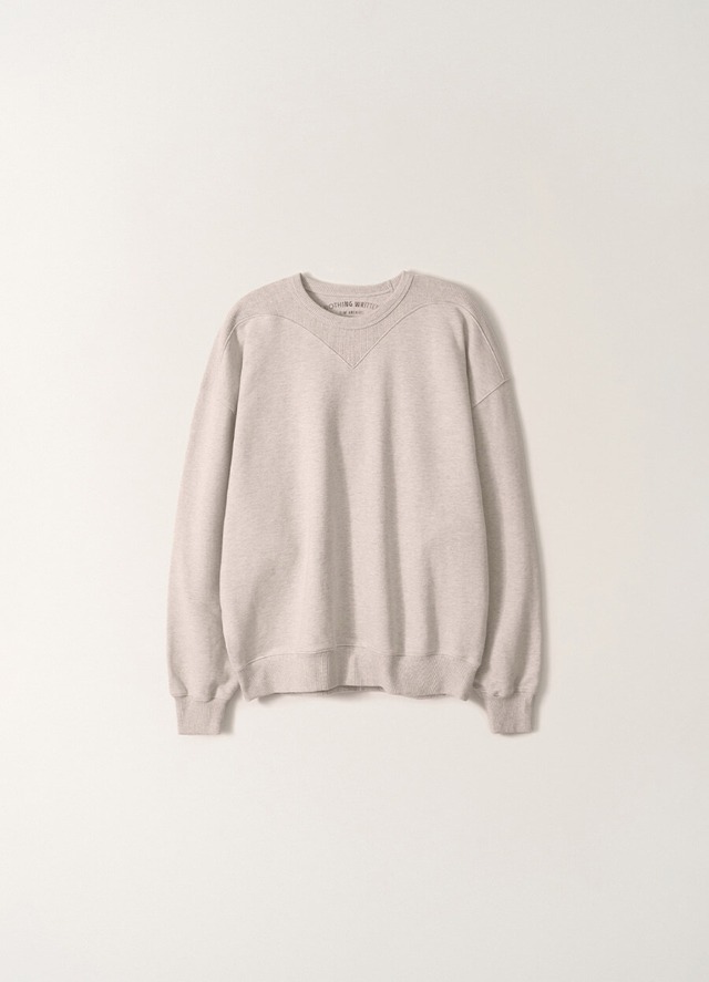 [NOTHING WRITTEN] Heritage Panel Sweatshirt (Melange gray) 正規品 韓国ブランド 韓国通販 韓国代行 韓国ファッション ナッシングリトゥン 日本 店舗