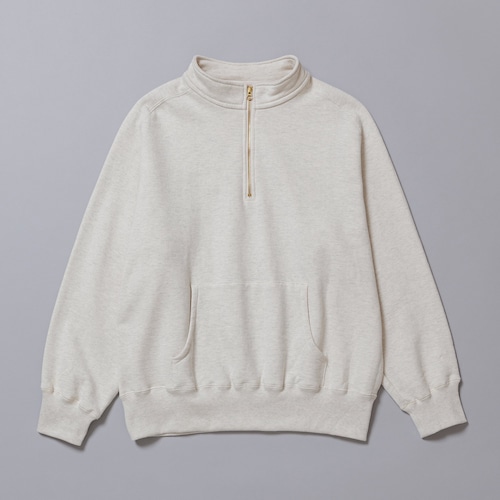 SOLARIS&CO. HALF ZIP SWEAT - RICKSON (OATMEAL)