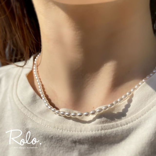 パールラインネックレス シルバー925