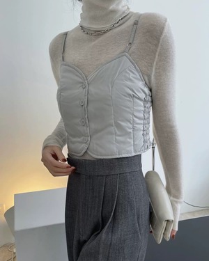 ダウンレイヤードベスト 2color2colorc A0730