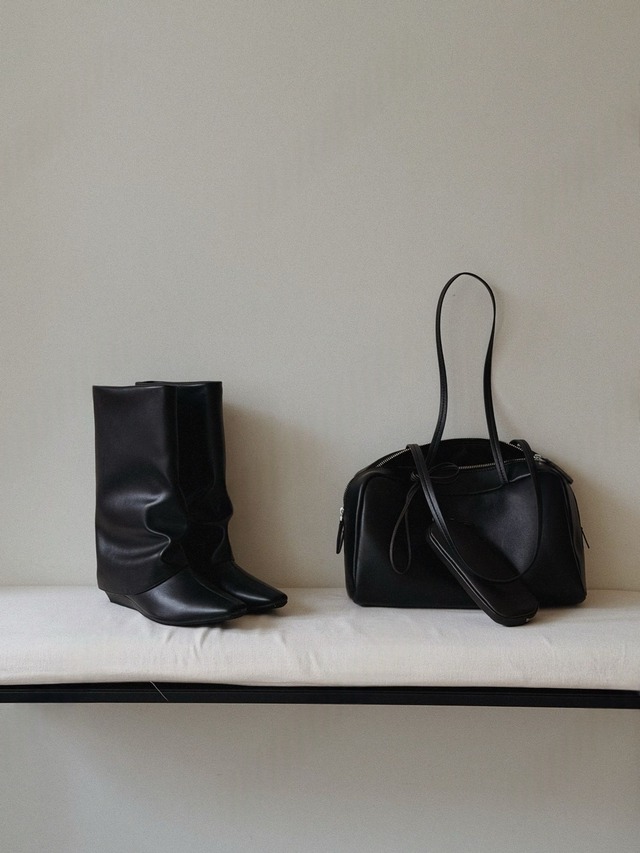 Soft Draped Ankle Boots