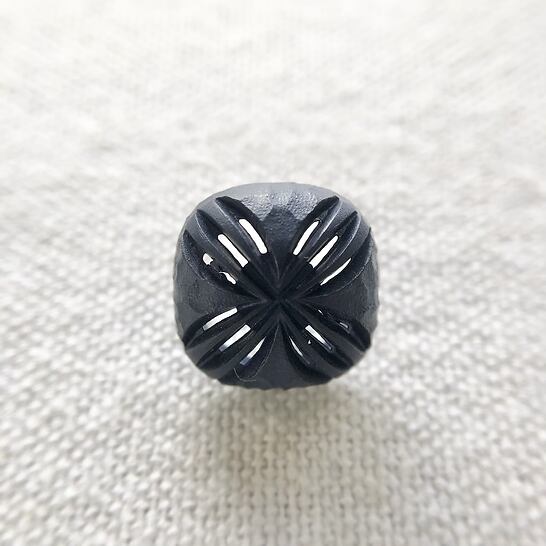 ●『2個セット』スクエア メッシュフラワー×ネイビー 15㎜