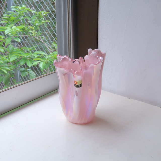 桜色のオーロラ花瓶