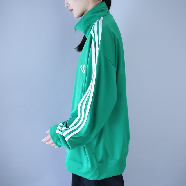 "adidas" good green XXL over silhouette track jacket