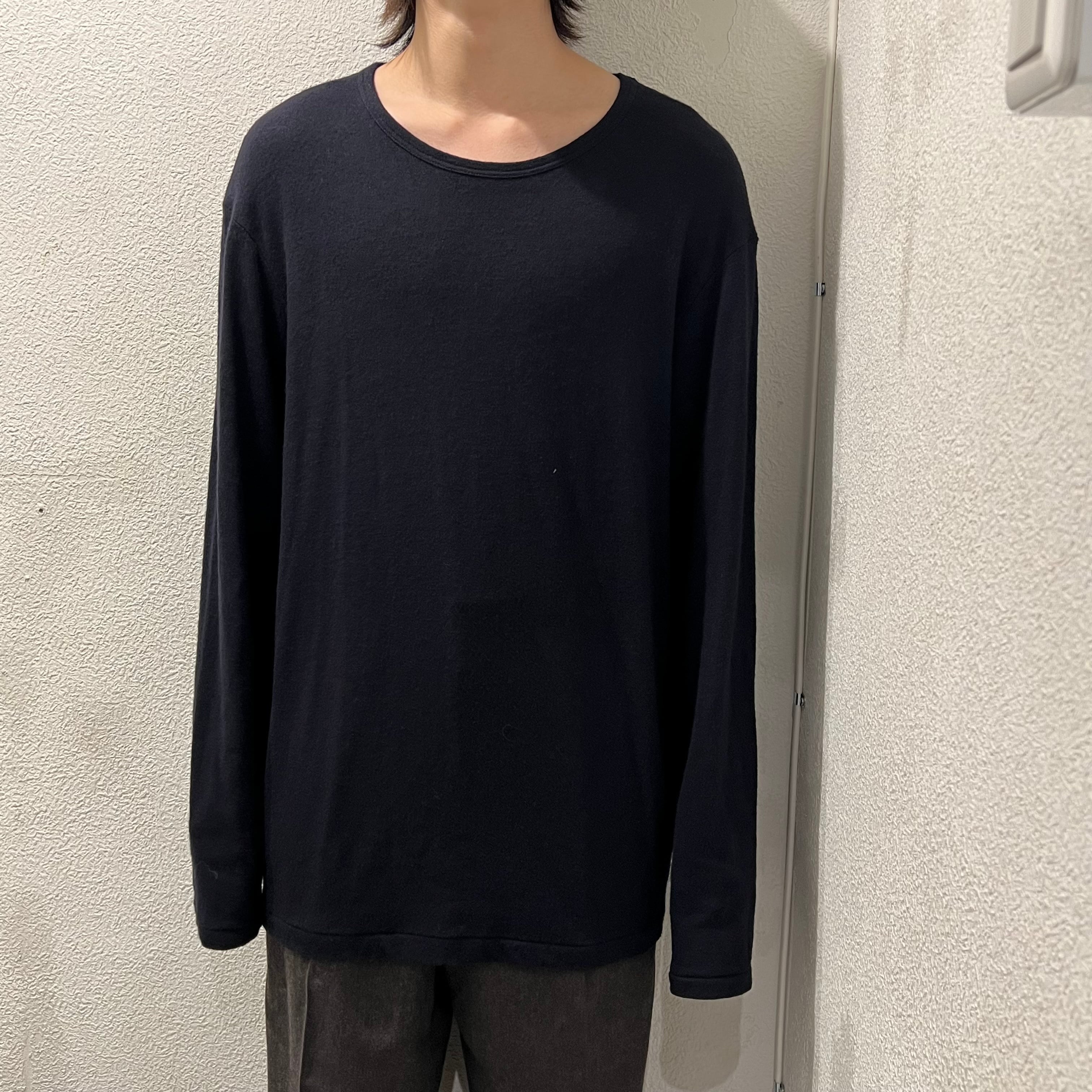 Yohji Yamamoto POUR HOMME ヨウジヤマモト プールオム HE-T04-170 22AW丸首ウールシャツ オーバーサイズ  171cm62kg SIZE2【表参道t】 | ブランド古着Brooch powered by BASE