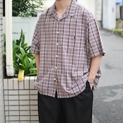 POLO RALPH LAUREN ADAMS check open collar shirt