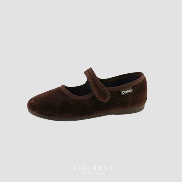 予約【Cienta】ベロア バレエシューズ Velour Shoes 500-075 / Marron(Brown) / 10月末〜11月上旬入荷予定