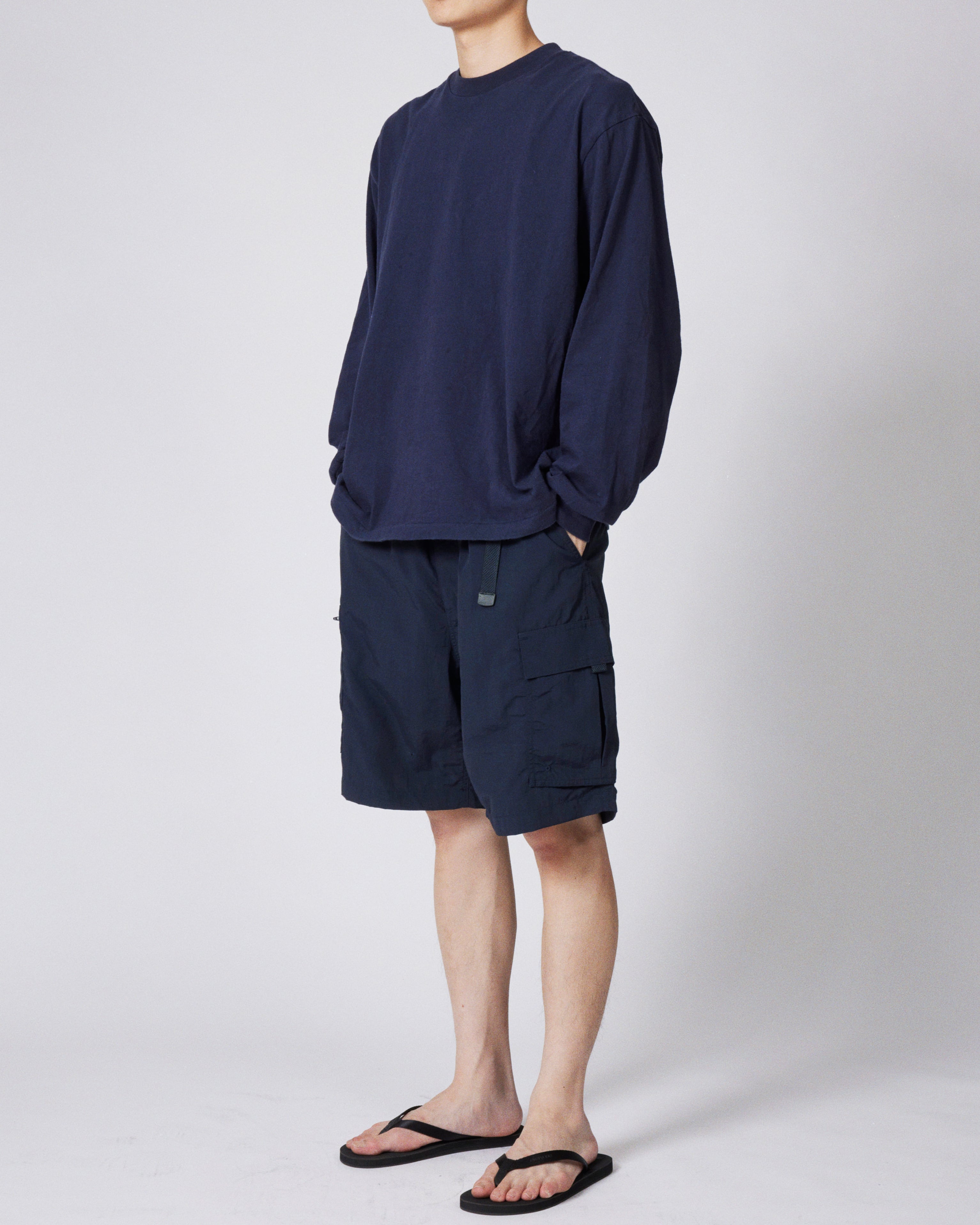 everyone nylon utility cargo shorts (NAVY) | everyone