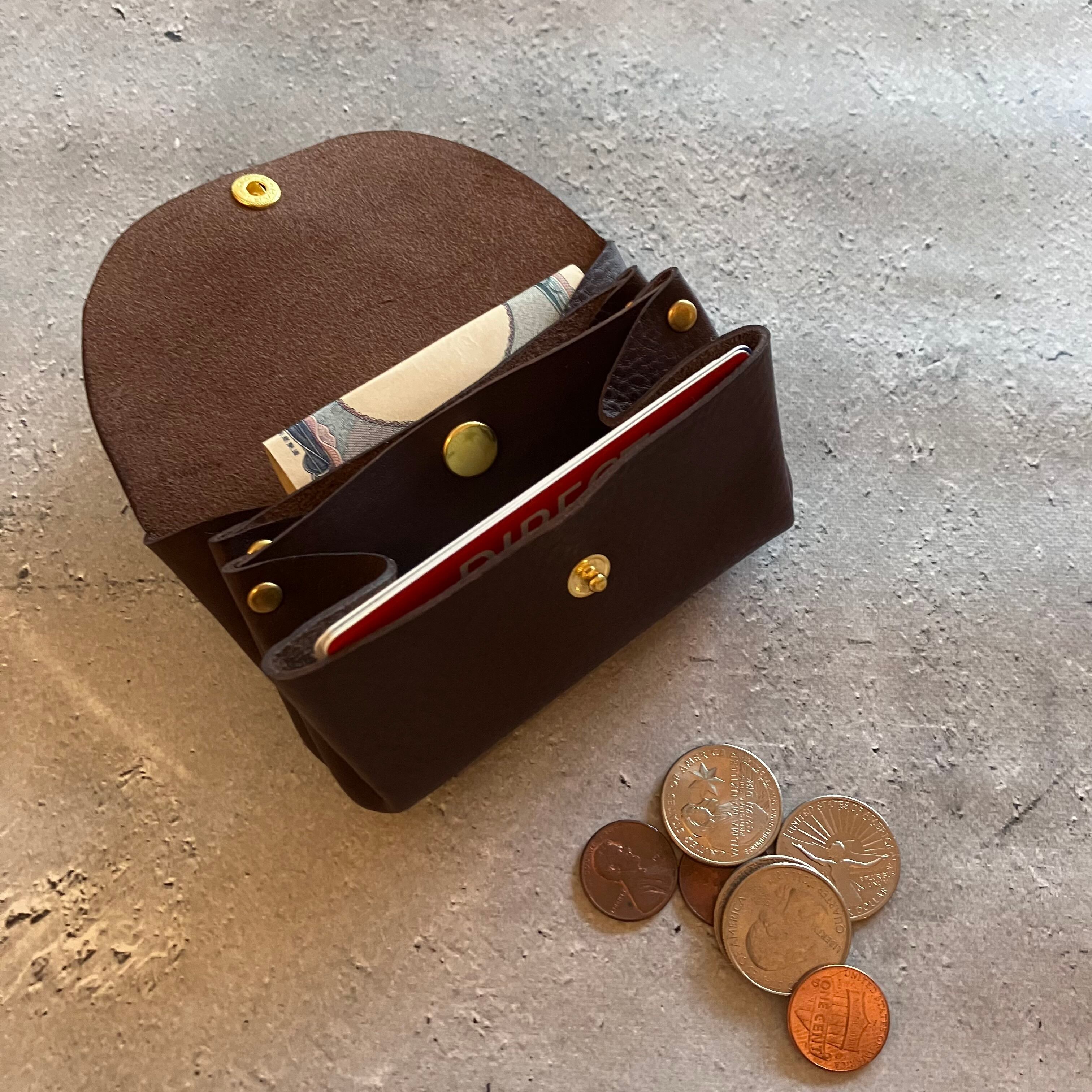 MINI WALLET】ミニ財布 ミネルバボックス ダークブラウン | 革財布・革