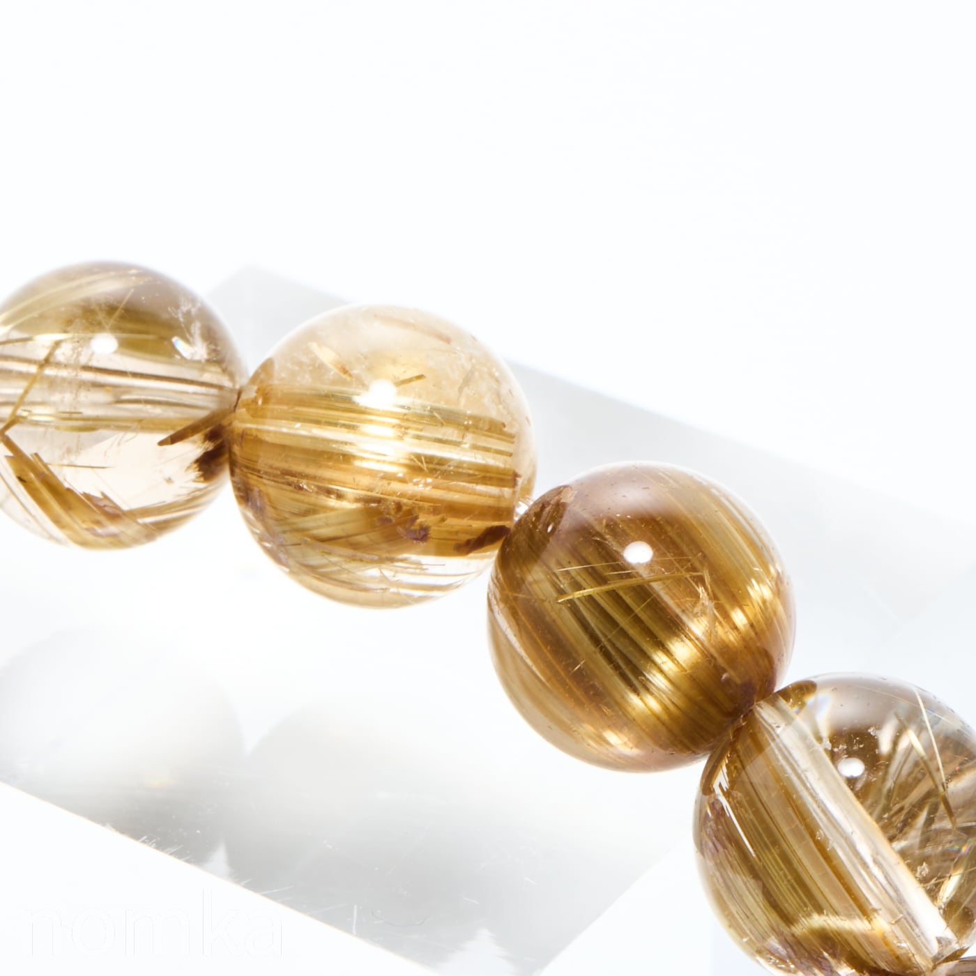 極美/ハイグレード】タイチンルチルクォーツ キャッツアイ(9.5~9.8mm