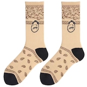 ストリート スケボー 花柄 靴下3点セット G102