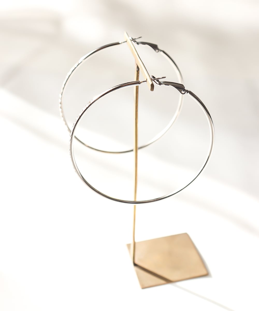 サージカルステンレス フープピアス