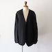 nonnotte "Draping No Collar N Jacket(Deep Black)"