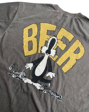 calm beer print pigment tee <2color>