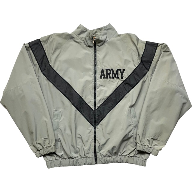 《L》 U.S.ARMY アメリカ陸軍 トレーニングジャケット ナイロンジャケット ミリタリー グレー no.9238