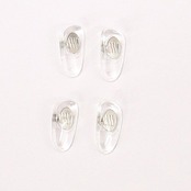 鼻パット(シリコンタイプ)箱蝶極小[銀色] 2ペア