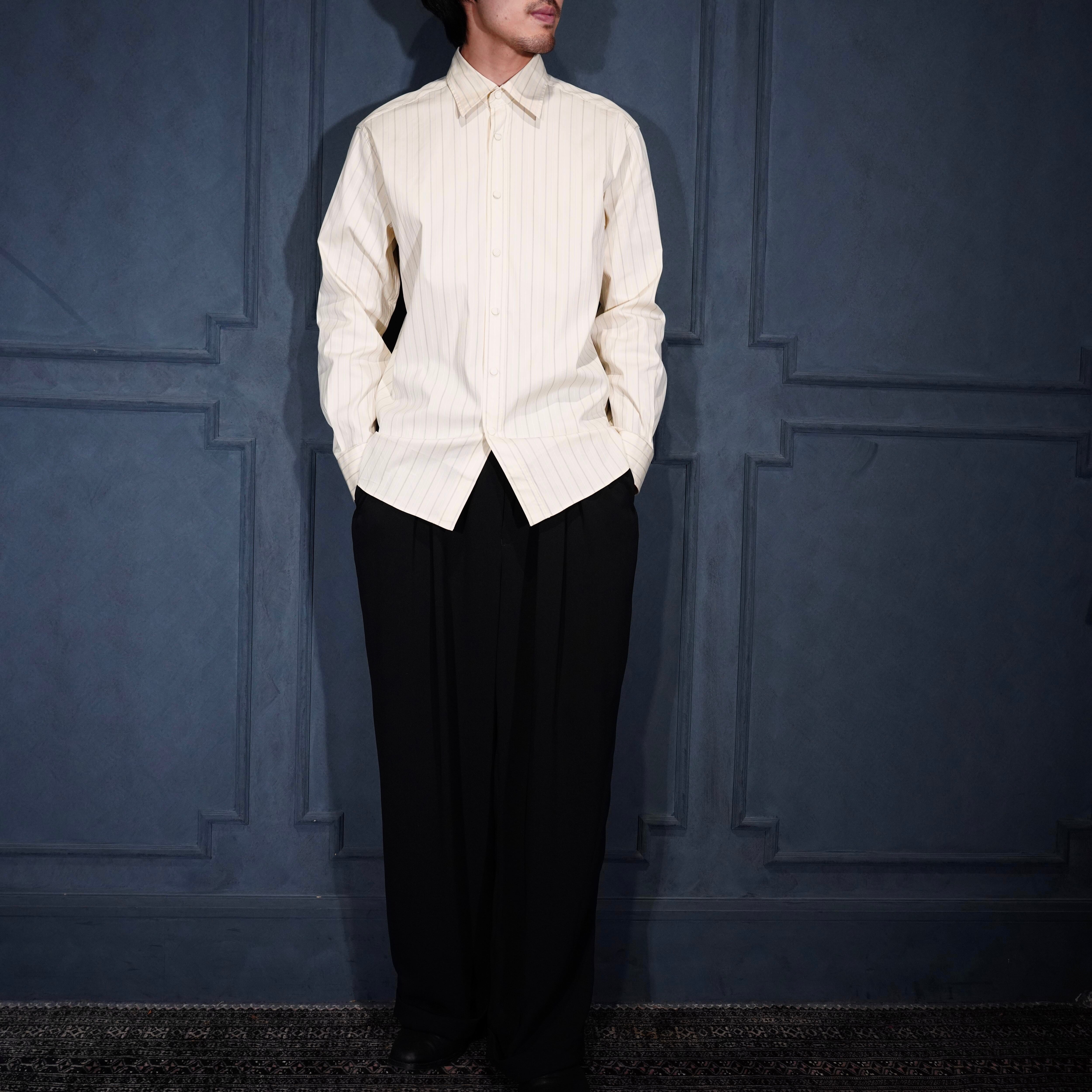 PRADA STRIPE PATTERNED DRESS SHIRT/プラダストライプ柄デザイン