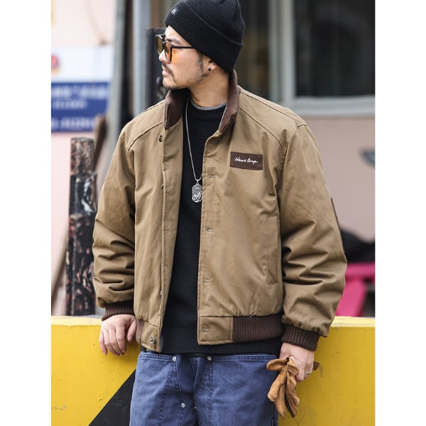 Front pocket design jacket C3842