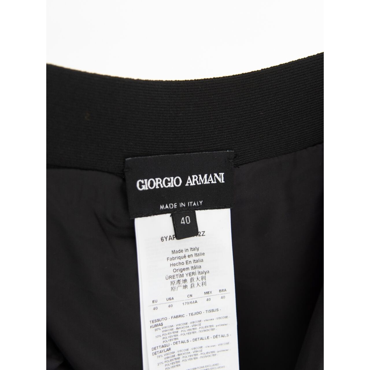 【GIORGIO ARMANI】Made in Italy Viscose-Polyester Jersey Wide Pants（ジョルジオアルマーニ イタリア製ヴィスコースポリエステルジャージー ワイドパンツ）