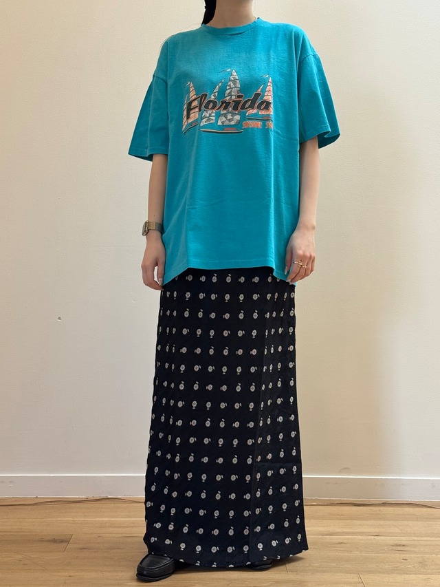 CU4-23 USED TEE "FLORIDA" -BLUE-