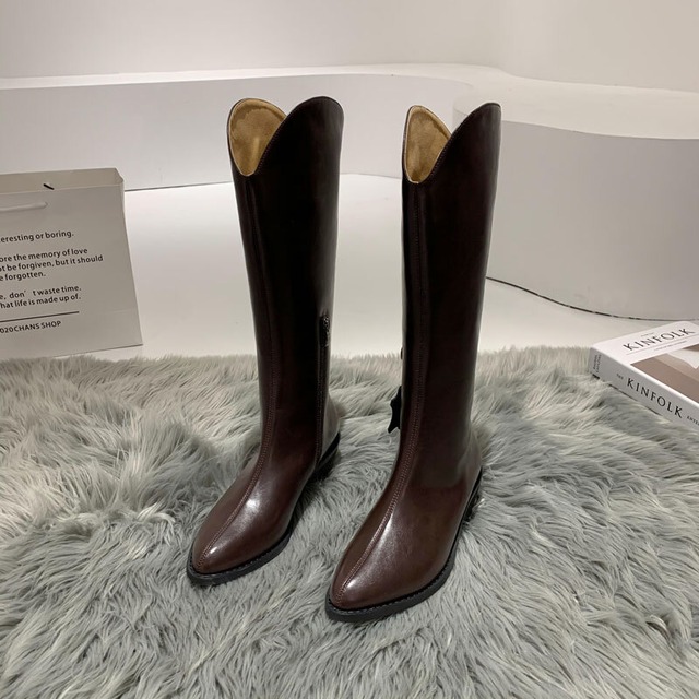 ブーツオータムウィンターレッドスタンダード レトロ 靴 シューズ 秋物 冬物 フェイクシューズ6682184018