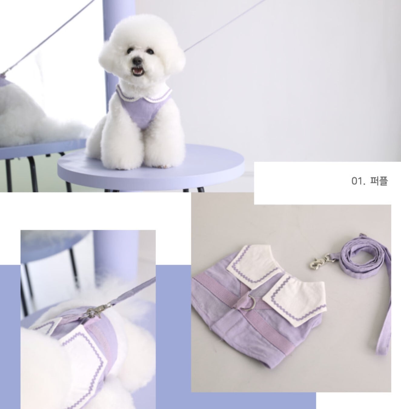 予約【pat the dog】SaiLor Candy Harness (Purple)