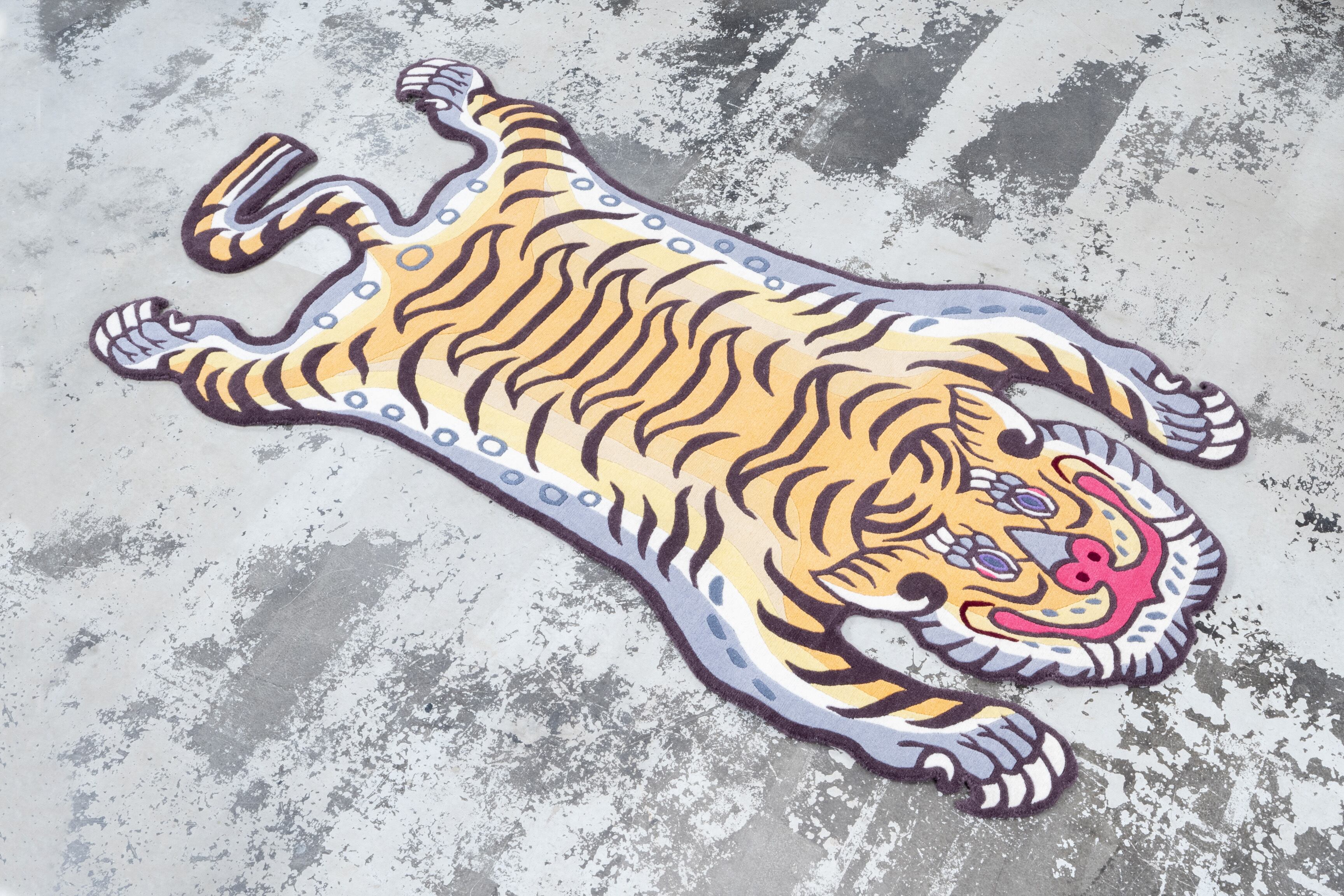 Tibetan Tiger Rug 《Lサイズ•ウール・オリジナル4・タイガー246