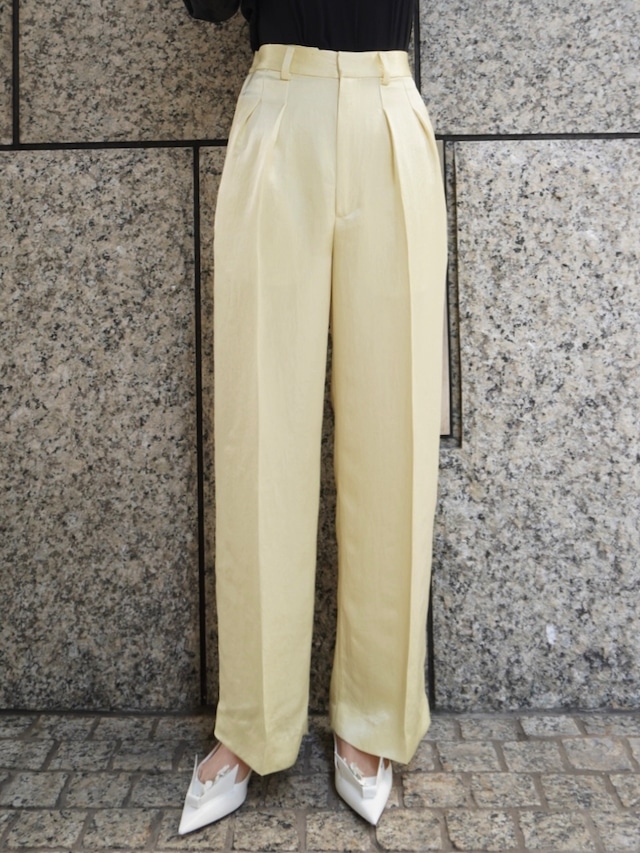 【予約】pearl pants / yellow (4月下旬発送予定)