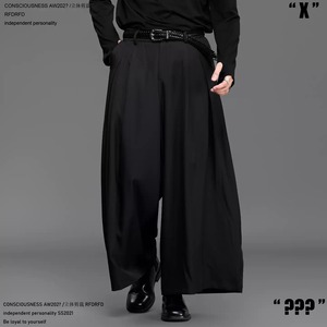 RFDRFD 26AW アンクル丈 和モダン ワイドプリーツパンツ