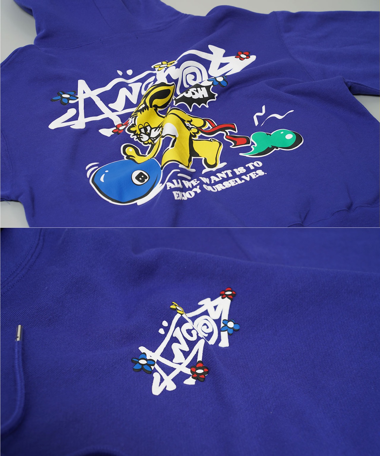 ◆グラフィック 裏起毛 プルパーカー◆wi-829082