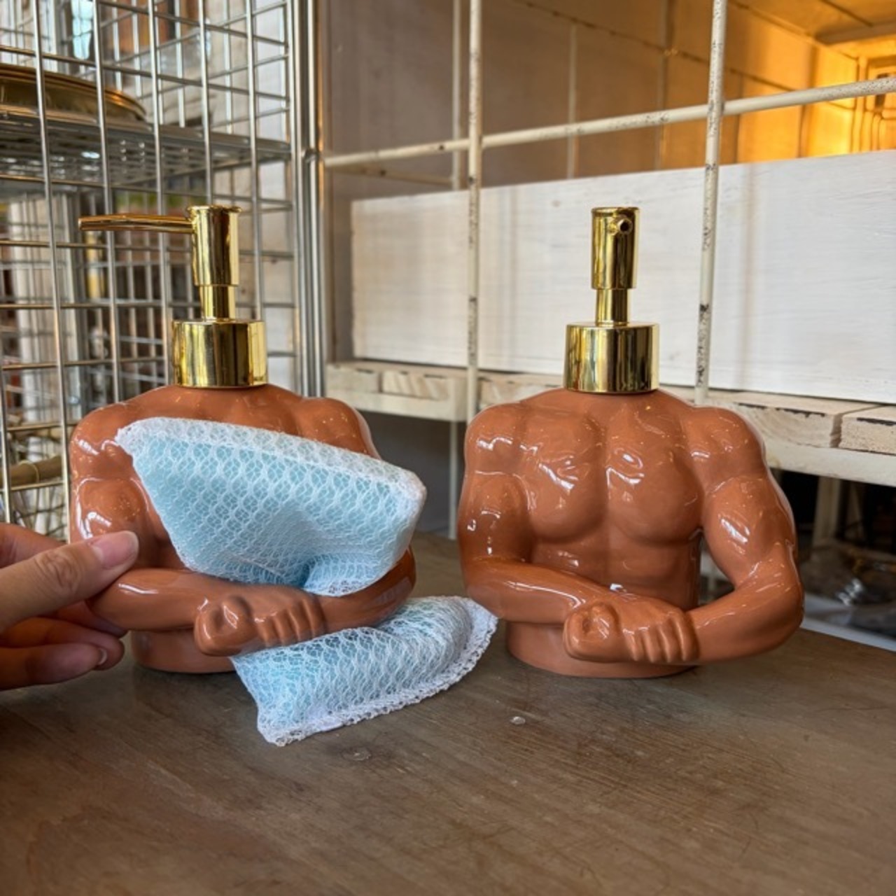 筋肉ソープディスペンサー　Soap Dispenser　筋肉　ユニーク　ギフト　プレゼント