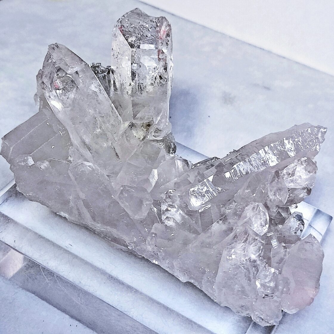 最高級 天然 ブラジル トマスゴンサガ産 水晶 クラスター 横120×縦77 