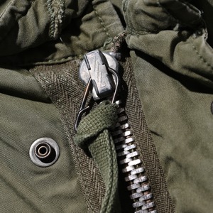美品 XS 68年 アルミジップ M-65 Fishtail Parka Shell 米軍実物 モッズコート