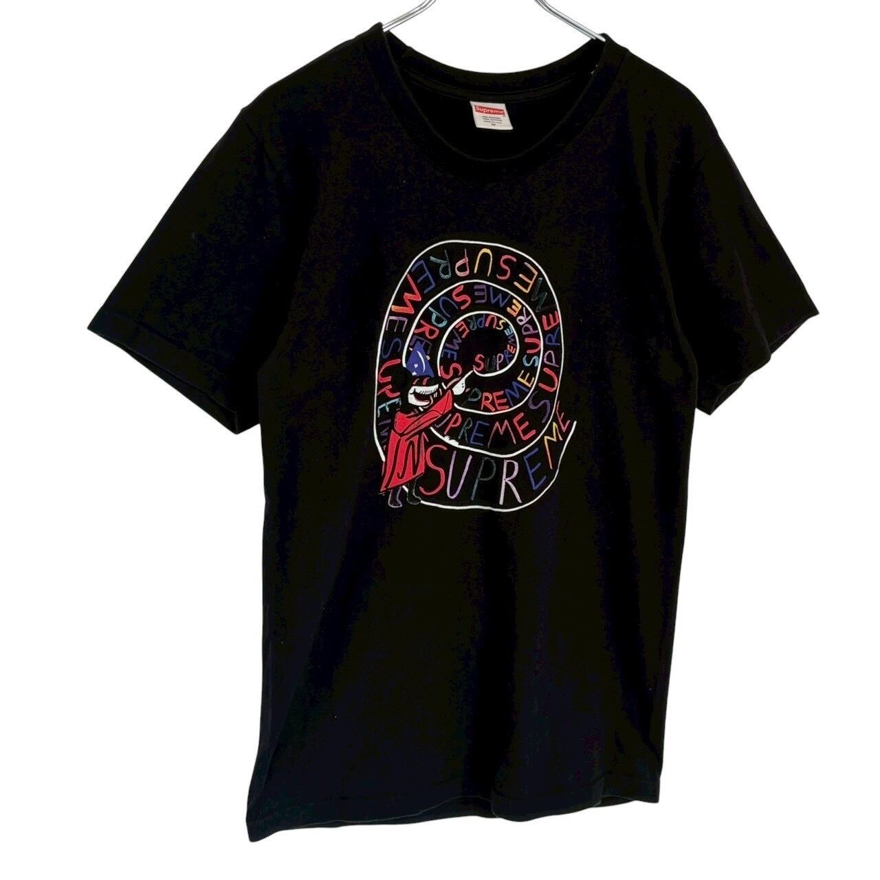 supreme シュプリーム Tシャツ M センターロゴ プリント ミッキー
