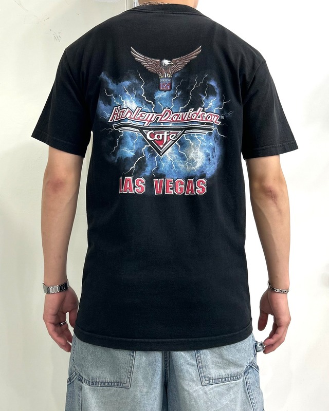 90’~00’s Harley Davidson Cafe Design Tee ”LAS VEGAS„【Roots店】