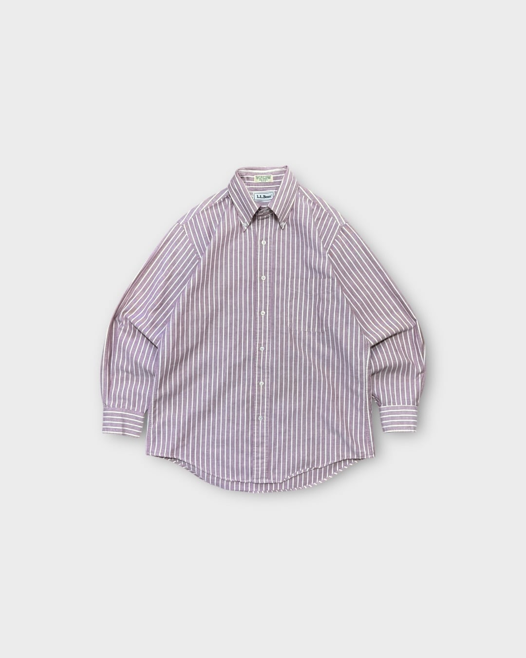 【VINTAGE】1980’s〜1990’s “L.L.Bean” Oxford Stripe Button Down Shirt MADE IN USA