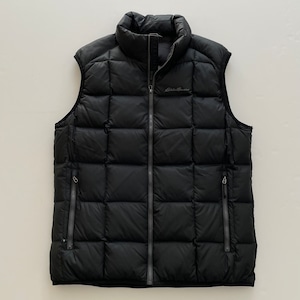 -USED- EDDIE BAUER SQUARE STITCH DOWN VEST -BLACK- [L]