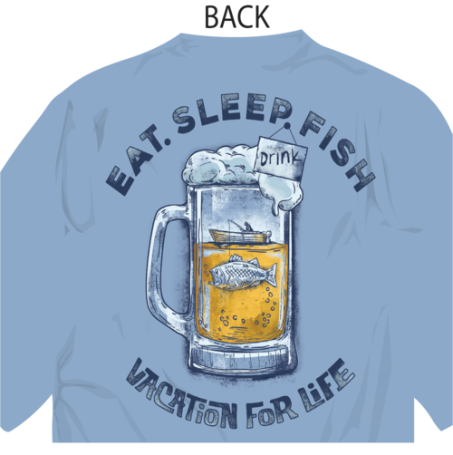 送料無料　USA  VFL  EAT.SLEEP.FISH. TEE   Style 20334