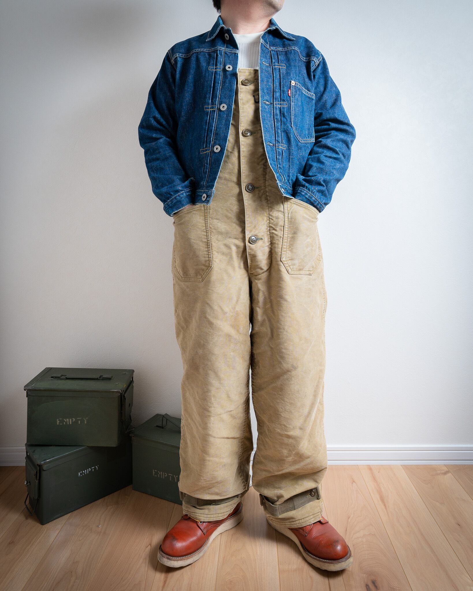 LARGE】40's U.S.Navy N-1 Deck Pants 