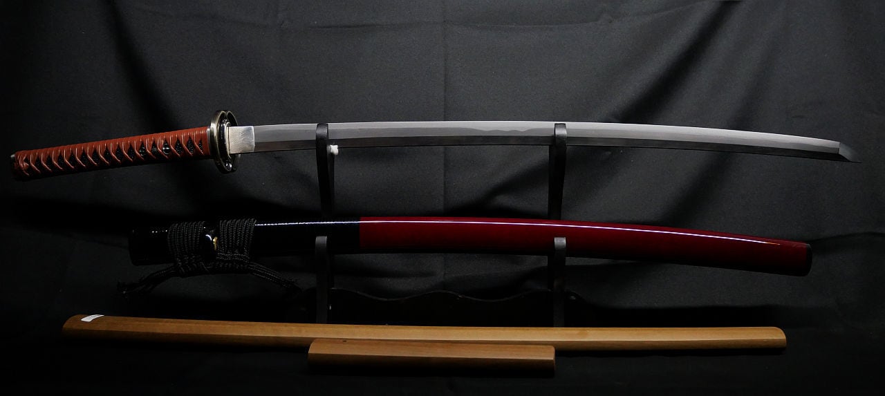 新刀】 津山藩工 美作国兼山住人兼先 69.3cm 約720g 元幅約3.1cm 元重